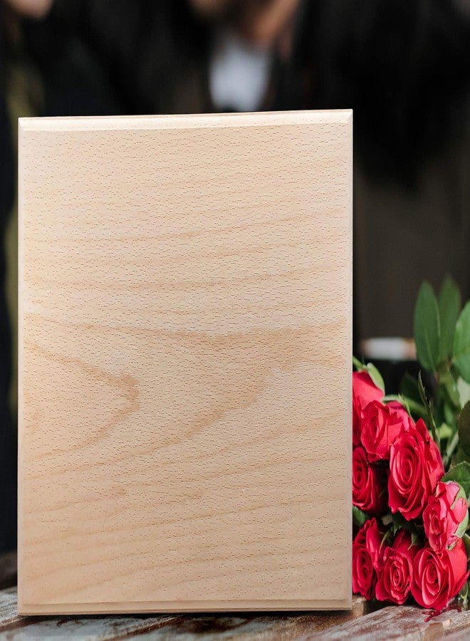 GFTBX Beech Wood Plain Wooden Board for Craft, Art, Painting, DIY, Carving, Decoupage or Engraving | 8x6 In, 1 Piece, Rectangular, Hard Board - Image 1
